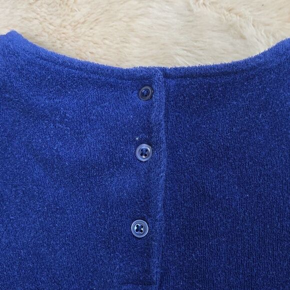 JANIE AND JACK BLUE LONG-SLEEVE SWIM COVER-UP, SIZE 8 - Picture 8 of 8